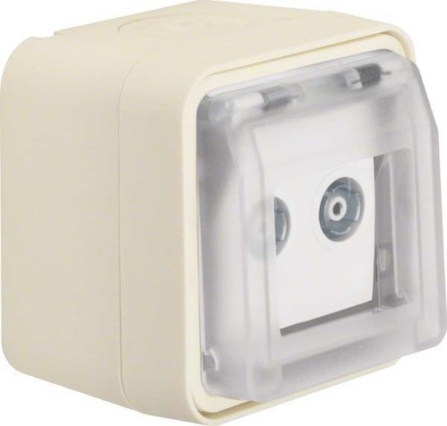 Berker Antennen-Steckdose pws Einzeldose 2-Loch 12033512