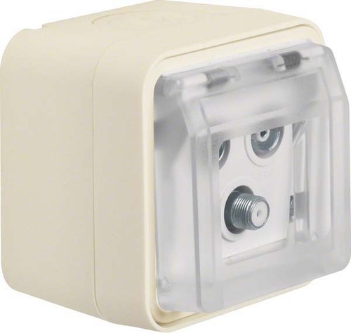 Berker Antennen-Steckdose pws Einzeldose 3-Loch 12033532