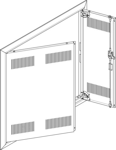 ABN Blendrahmen + Tür für UP-VT,3x5-reihig GBRU35TL