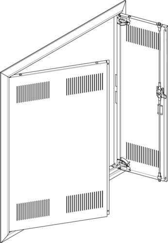 ABN Blendrahmen + Tür für UP-VT,3x6-reihig GBRU36TL