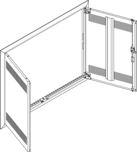 ABN Blendrahmen + Tür für UP-VT,4x5-reihig GBRU45TL
