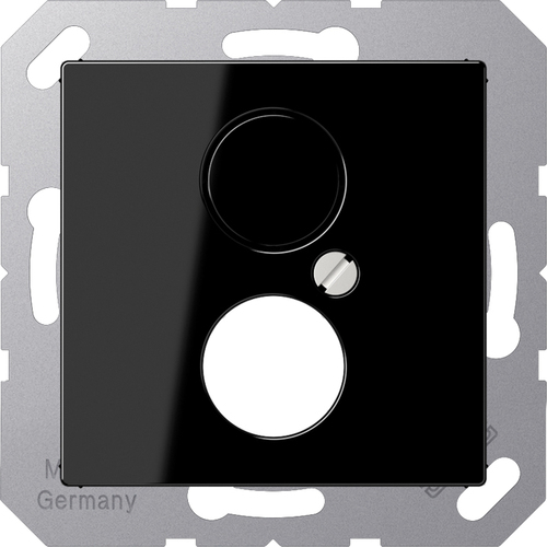 Jung Abdeckung Lautspr. 1-fach schwarz A 562-1 BF SW Jung Abdeckung Lautspr. 1-fach schwarz A 562-1 BF SW