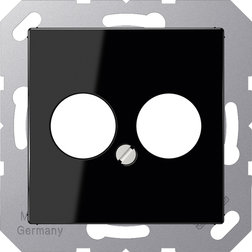 Jung Abdeckung Lautspr. 2-fach schwarz A 562-2 BF SW Jung Abdeckung Lautspr. 2-fach schwarz A 562-2 BF SW