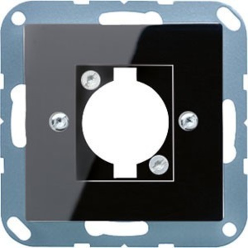 Jung Abdeckung f. XLR-Steckdose schwarz A 568-1 BF SW