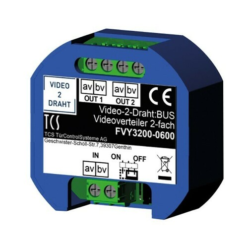 TCS Tür Control Videoverteiler 2-fach FVY3200-0600