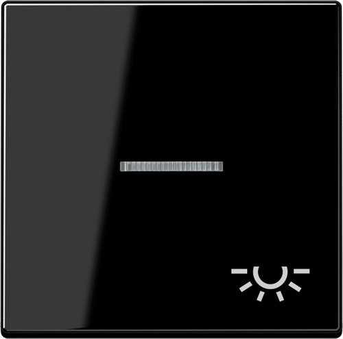 Jung Wippe Symbol Licht bel. schwarz A 590 BFKO5 L SW Jung Wippe Symbol Licht bel. schwarz A 590 BFKO5 L SW