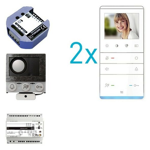 TCS Tür Control video:pack Einbau für 2 Wohneinheit PVIF020/001