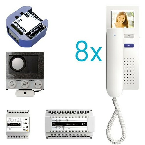 TCS Tür Control video:pack Einbau für 8 Wohneinheit PVIF080/001