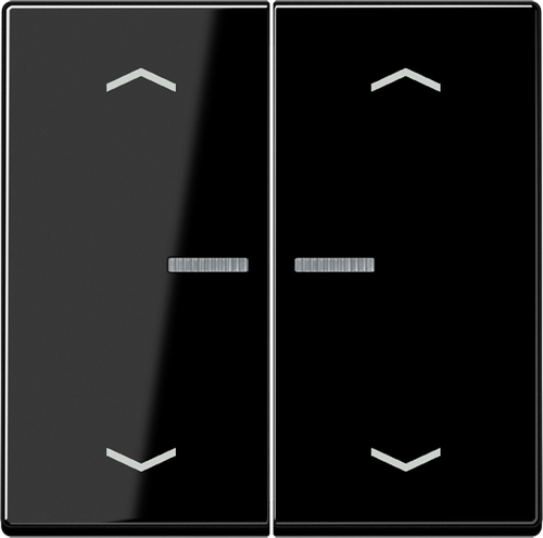 Jung Wippe Symbole Pfeile bel. schwarz A 595 BF KO5 MP SW