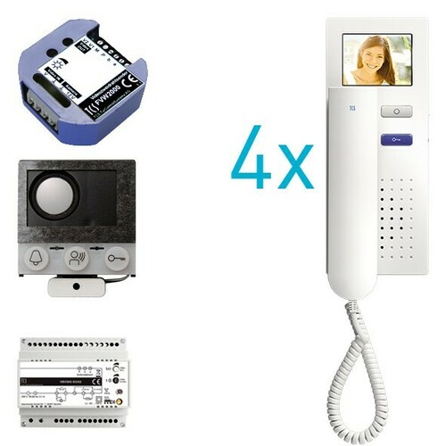 TCS Tür Control video:pack Einbau für 4 Wohneinheit PVIH040/001