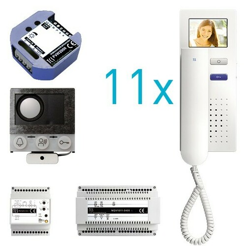 TCS Tür Control video:pack Einbau für 11 Wohneinheit PVIH110/001