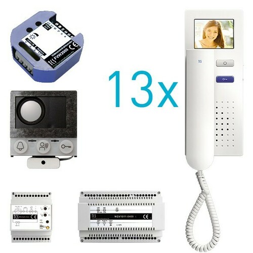 TCS Tür Control video:pack Einbau für 13 Wohneinheit PVIH130/001
