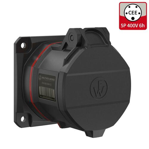 Walther Werke CEE NEO Anbaudose gerade 32A 5P 6h FW431506SK Walther Werke CEE NEO Anbaudose gerade 32A 5P 6h FW431506SK