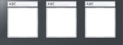 Jung Rahmen 3-f Schriftf.waager anthrazit matt AC 5830 BFNA ANM