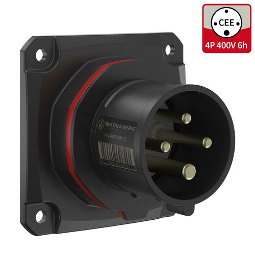 Walther Werke CEE NEO Anbaugerätestecker gerade 16A 4P 6h FW611406CC Walther Werke CEE NEO Anbaugerätestecker gerade 16A 4P 6h FW611406CC