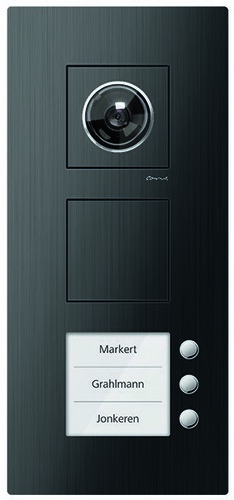 TCS Tür Control Video Außenstation 3 Tasten, re, AP schwarz CAE2103-0156 TCS Tür Control Video Außenstation 3 Tasten, re, AP schwarz CAE2103-0156