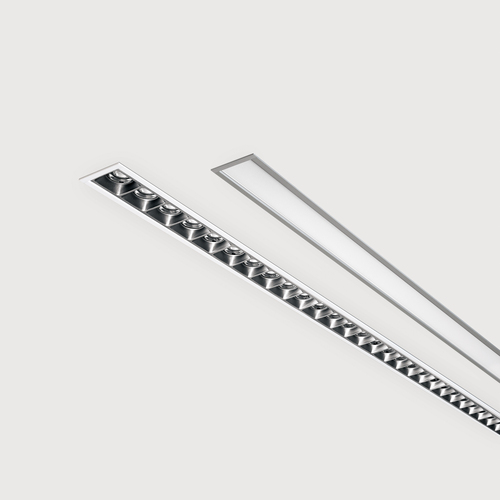 Lightnet LED-Einbauleuchte 3000K, silber LF3AEL-830M-L615