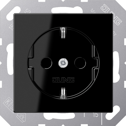 Jung SCHUKO-Steckdose schwarz A 1520 NBFKI SW Jung SCHUKO-Steckdose schwarz A 1520 NBFKI SW