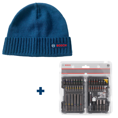 Bosch Power Tools Bit-Set 43- tlg. u. Beanie Weinachtsaktion 2023 0615997658