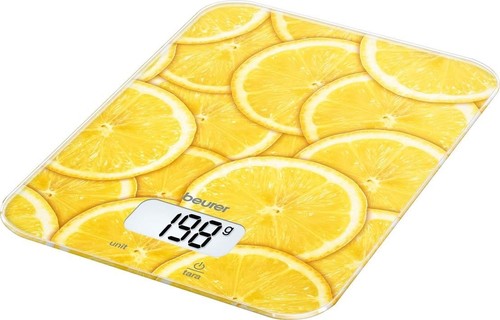 Beurer Küchenwaage LCD-Display KS 19 Lemon