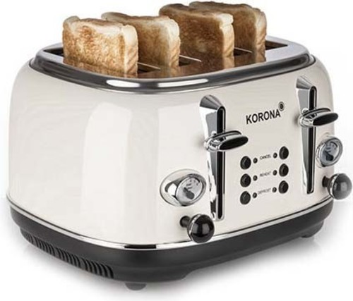 Korona electric Toaster Retro,4 Scheiben 21676 creme