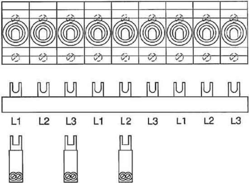 ABB Stotz S&J Sammelschienenblock 10qmm 3x3p. SZ-PSB1N