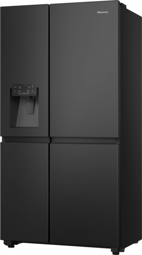 Hisense Kühl/Gefrierkombi SbS black steel look RS818N4TFC