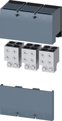 Siemens Dig.Industr. Rundleiteranschlussklemme für 4 Kabel, 3 St. 3VA9603-0JJ44