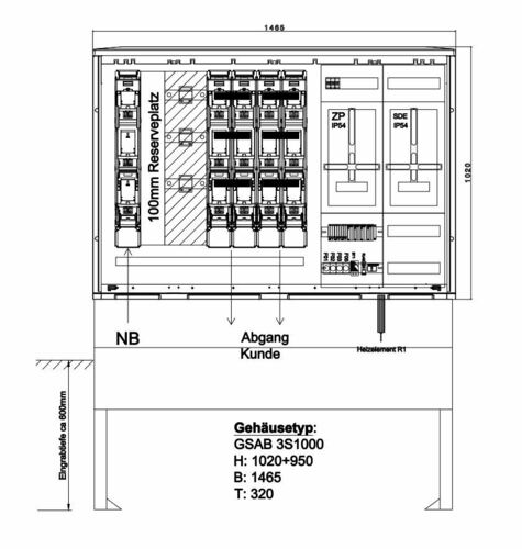 GSAB Elektrotechnik Wandlermessung 400A 03.W400.001E1A4