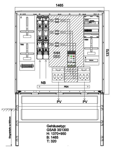 GSAB Elektrotechnik Wandlermessung Mainova 630A 49.W630.AR-01