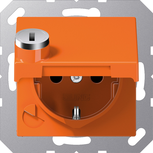 Jung SCHUKO-Steckdose 16A 250V Klappdeckel A 1520 BFKLSL O