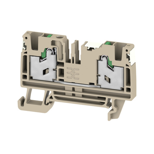 Weidmüller Durchgangs-Reihenklemme, SNAP IN, dunkelbeige S2C 4 DL