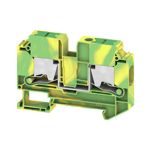 Weidmüller Schutzleiter-Reihenklemme, SNAP IN, grün / gelb SL2C 10 PE