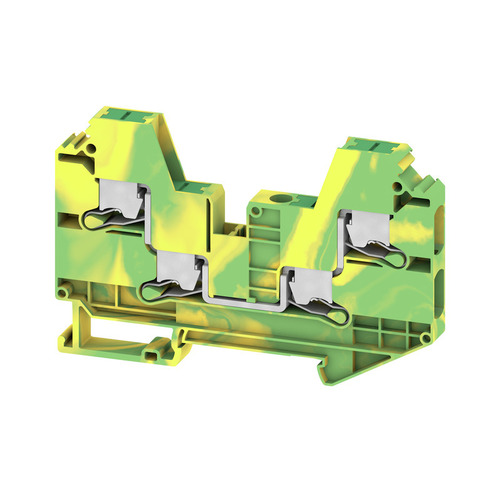Weidmüller Schutzleiter-Reihenklemme, SNAP IN, grün / gelb SL4C 6 PE