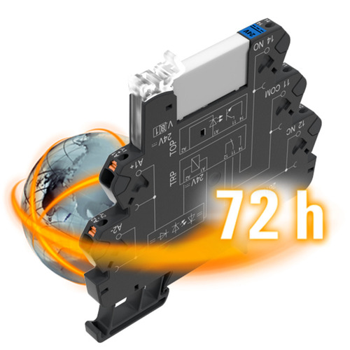 Weidmüller Koppelrelais, 1 Wechsler (AgNi), PUSH IN TERMSERIE#2671460000