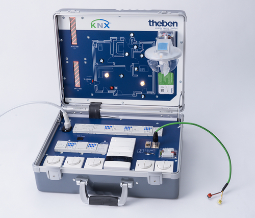 Theben KNX-Ausbildungskoffer mit versch. KNX-Geräte 9070277