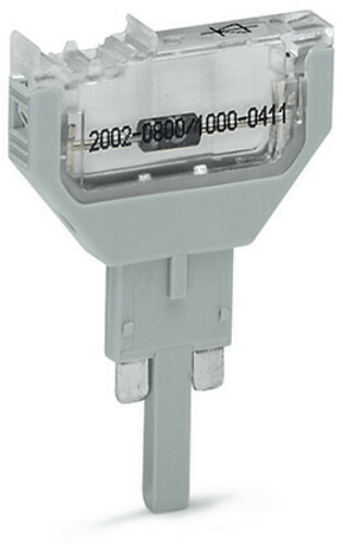 WAGO GmbH & Co. KG Bauelementestecker,2-polig 5,2 mm breit,grau 2002-800/1000-620