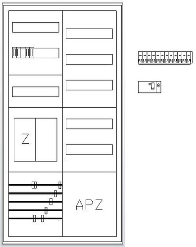 ABN Zählerschrank eHZ 1Z 1R 1V1APZ S27EB111V1D