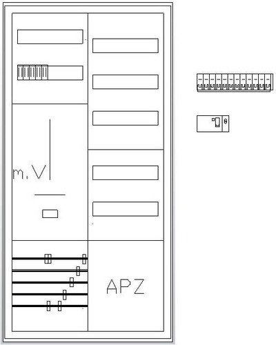 ABN Zählerschrank 3Pkt 1Z 1V 1APZ S27ZB110V1D
