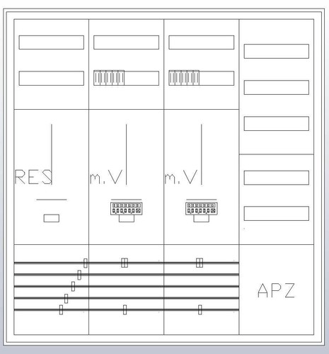 ABN Zählerschrank 3Pkt 2Z 1R 1V 1APZ S47ZA521