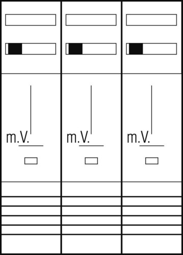 ABN Zählerplatz 3Pkt 3Z Z37230