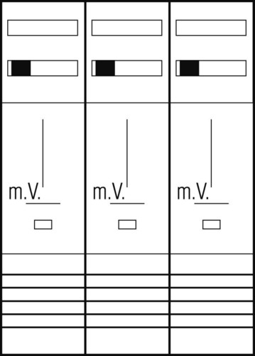 ABN Zählerplatz 3Pkt 3Z Z37230