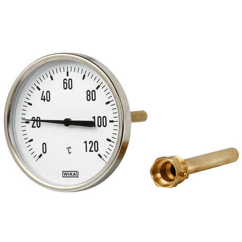 Wika Wiegand Bim.-Therm.50.20.100 St 0..120° CL2 L60x9mm 12013811