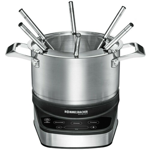 Rommelsbacher Fondue Set edelstahl Elektro touch F 1200 eds