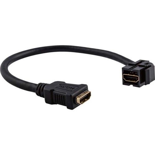Merten HDMI-Keystone m.Kabelpeitsche schwarz MEG4583-0002