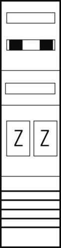 ABN Zählerplatz eHZ 2Z mit HS/OKK EZ17820
