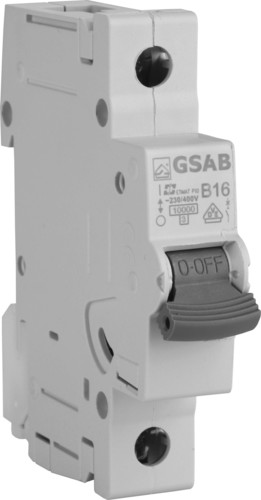 GSAB Elektrotechnik Leitungsschutzschalter 1-pol. B 16A LSS1B16