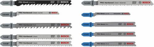 Bosch Power Tools PRO Wood and Metal Stichsägeblatt Set T 2607011943VE(10) Bosch Power Tools PRO Wood and Metal Stichsägeblatt Set T 2607011943VE(10)