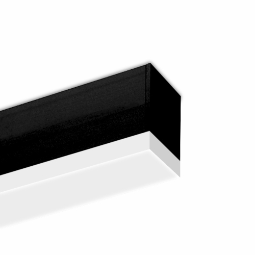 LTS Licht&Leuchten LED-Anbauleuchte 840, DALI, schwarz MLA045118402AOV/D.sw