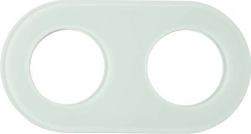 Berker Glasrahmen 2-fach Glas polarweiß 110209